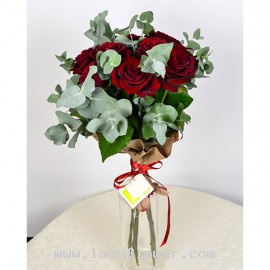 9 Red Roses Bouquet